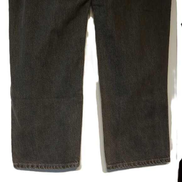 LEVI'S 546 Jeans Men's 42 x 32 Vintage Black Loose Pleated Made in USA - Picture 12 of 13